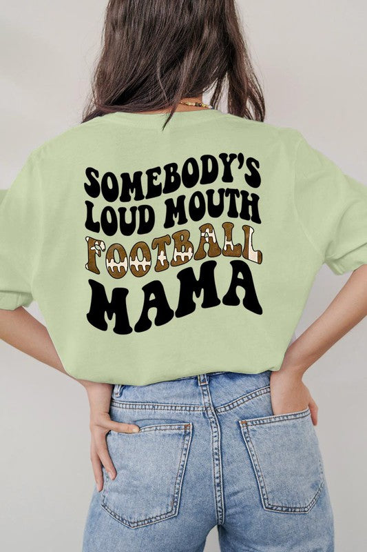 
                      
                        Somebody's Loud Mouth Football Mama T-shirt
                      
                    