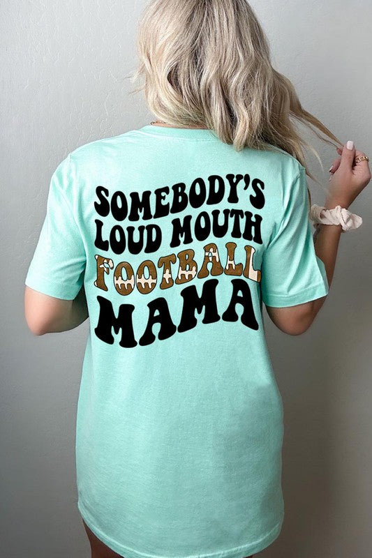 
                      
                        Somebody's Loud Mouth Football Mama T-shirt
                      
                    