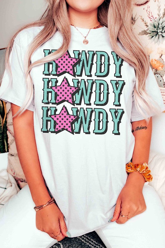 HOWDY STARS REPEAT GRAPHIC TEE