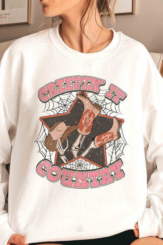 CREEPIN' IT COUNTRY GRAPHIC SWEATSHIRT