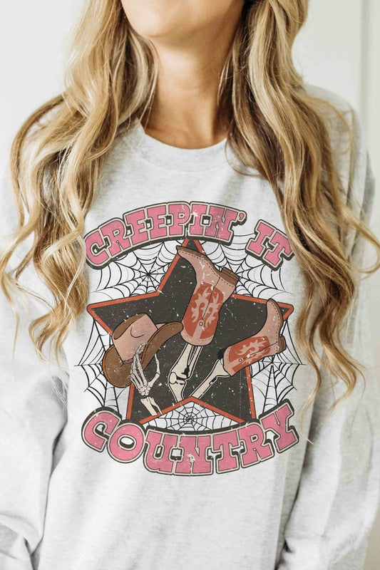 CREEPIN' IT COUNTRY GRAPHIC SWEATSHIRT