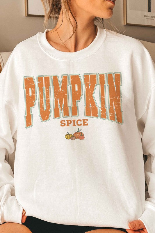 PUMPKIN SPICE GRAPHIC SWEATSHIRT