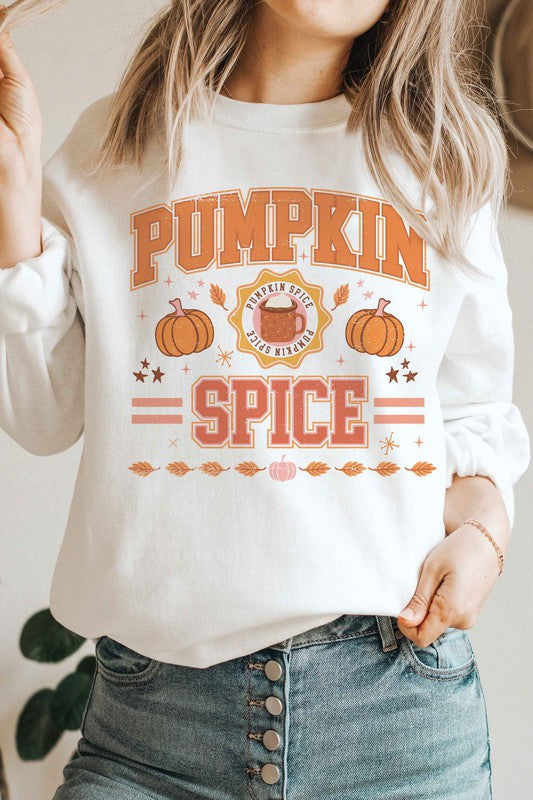 PUMPKIN SPICE GRAPHIC SWEATSHIRT