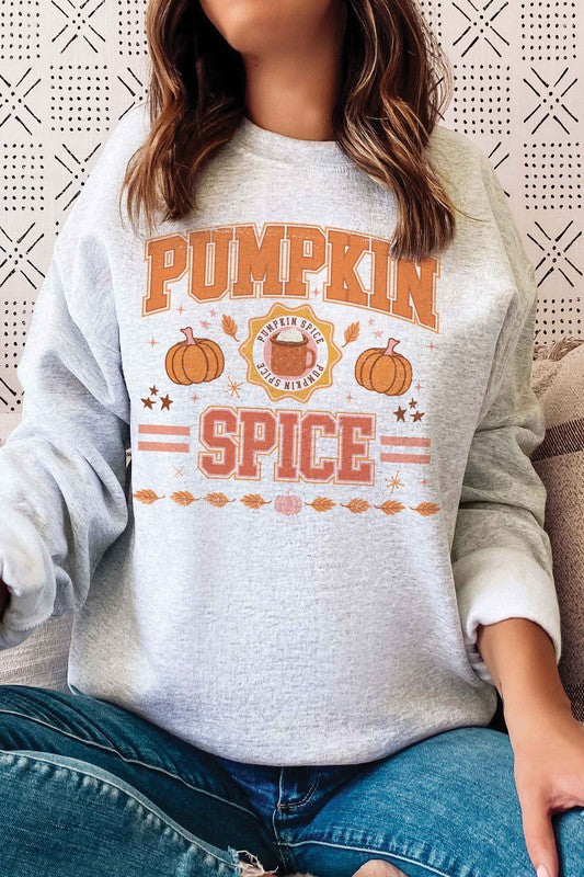 PUMPKIN SPICE GRAPHIC SWEATSHIRT