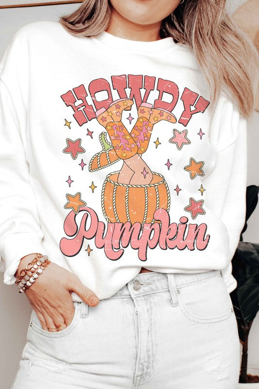 HOWDY PUMPKIN GRAPHIC SWEATSHIRT