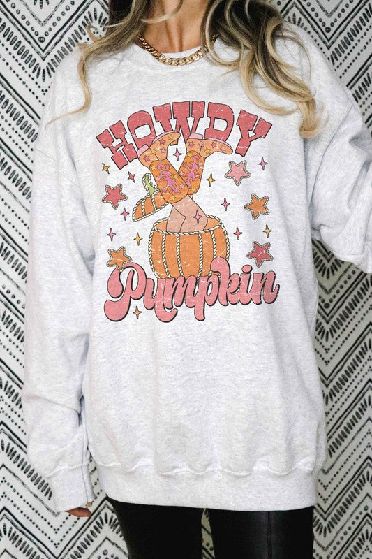 HOWDY PUMPKIN GRAPHIC SWEATSHIRT