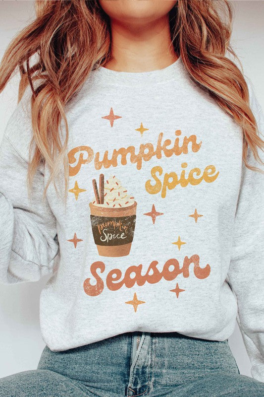 PUMPKIN SPICE SEASON GRAPHIC SWEATSHIRT