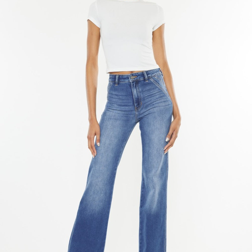 
                      
                        Kancan Ultra High Waist Gradient Flare Jeans
                      
                    