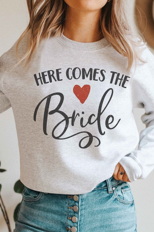 
                      
                        HERE COMES THE BRIDE Graphic Sweatshirt
                      
                    