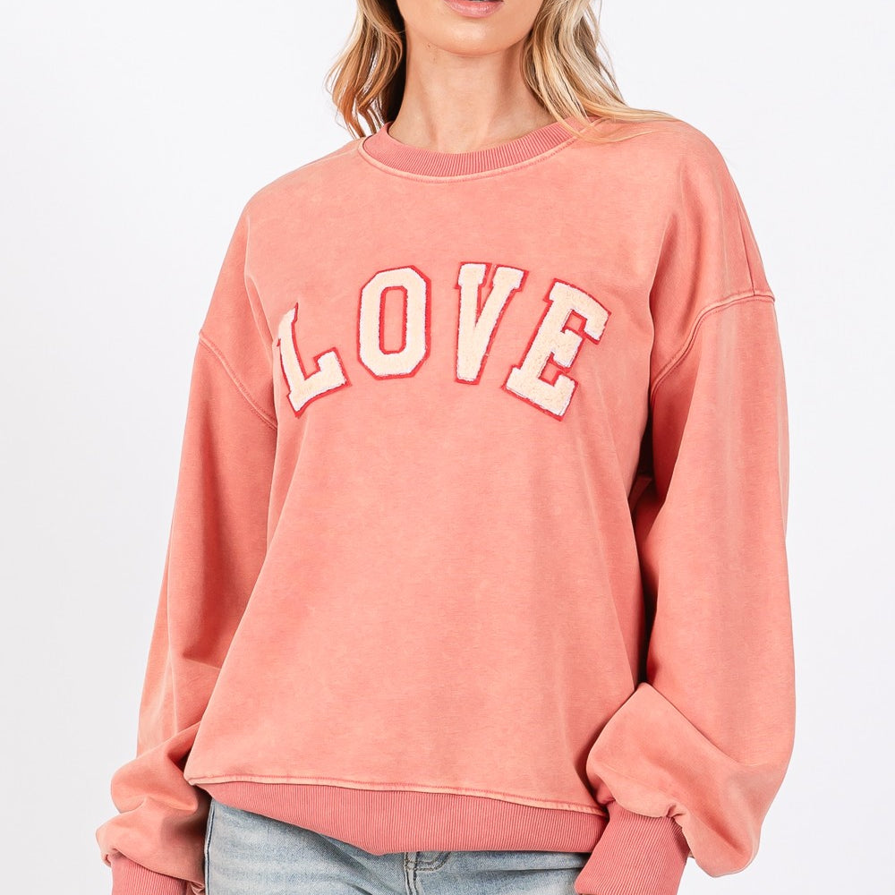 
                      
                        Path Applique Drop Shoulder Sweatshirt
                      
                    