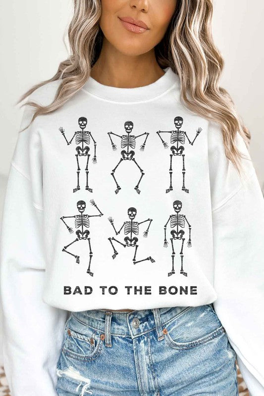 BAD TO THE BONE HALLOWEEN OVERSIZED SWEATSHIRT