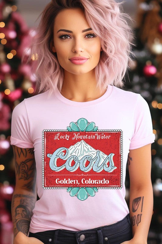 
                      
                        Turquoise Coors T-shirt
                      
                    