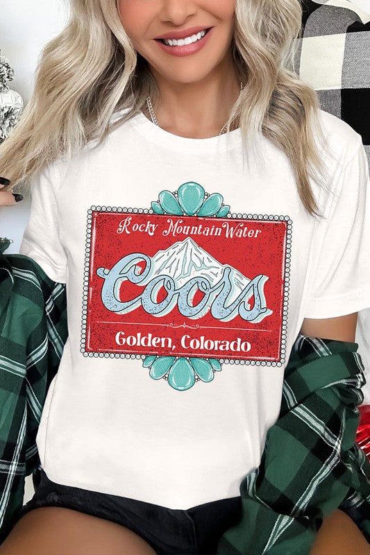 
                      
                        Turquoise Coors T-shirt
                      
                    