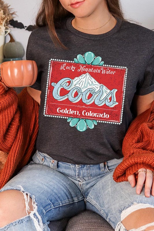 
                      
                        Turquoise Coors T-shirt
                      
                    