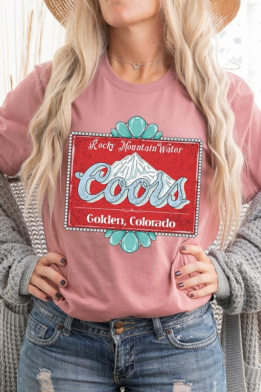 
                      
                        Turquoise Coors T-shirt
                      
                    