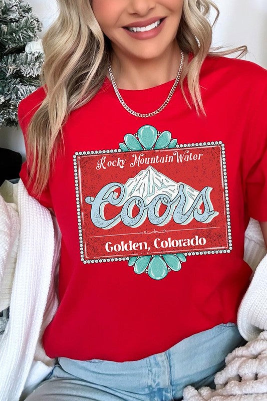 
                      
                        Turquoise Coors T-shirt
                      
                    