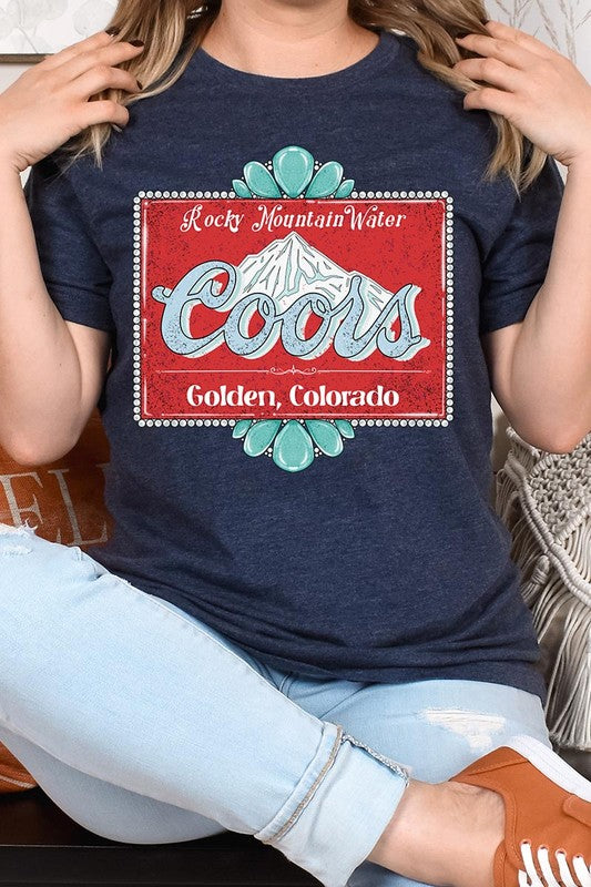 
                      
                        Turquoise Coors T-shirt
                      
                    