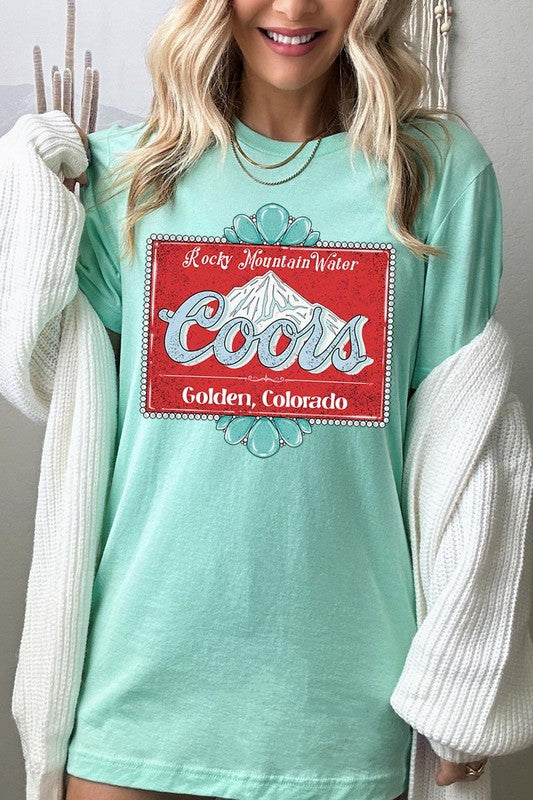 
                      
                        Turquoise Coors T-shirt
                      
                    