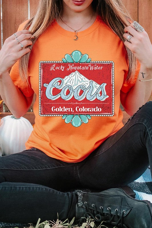 
                      
                        Turquoise Coors T-shirt
                      
                    