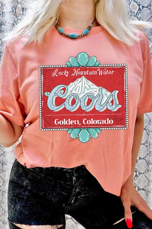 
                      
                        Turquoise Coors T-shirt
                      
                    