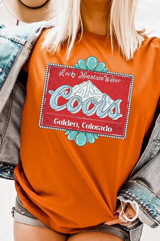 
                      
                        Turquoise Coors T-shirt
                      
                    