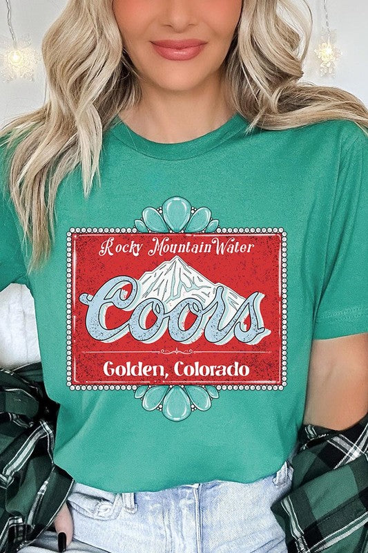 
                      
                        Turquoise Coors T-shirt
                      
                    