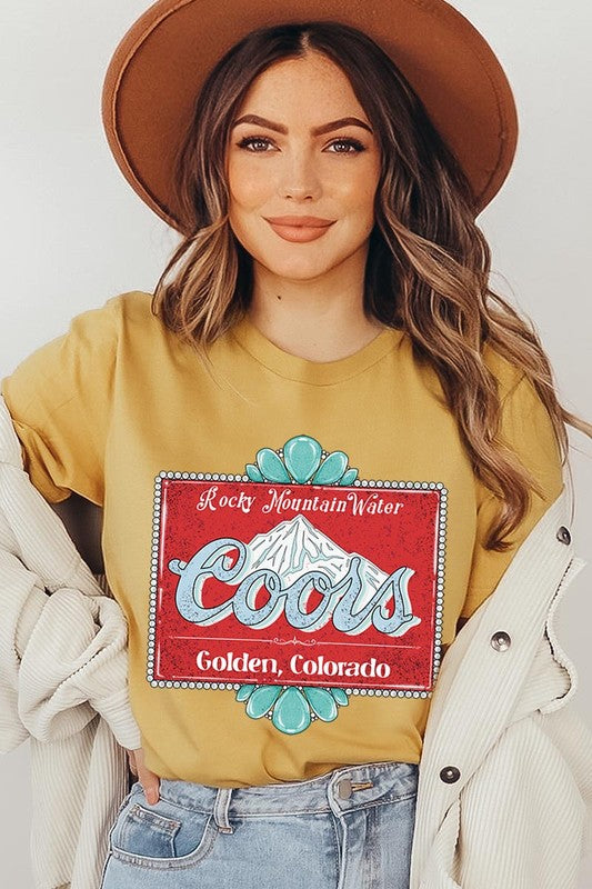 
                      
                        Turquoise Coors T-shirt
                      
                    