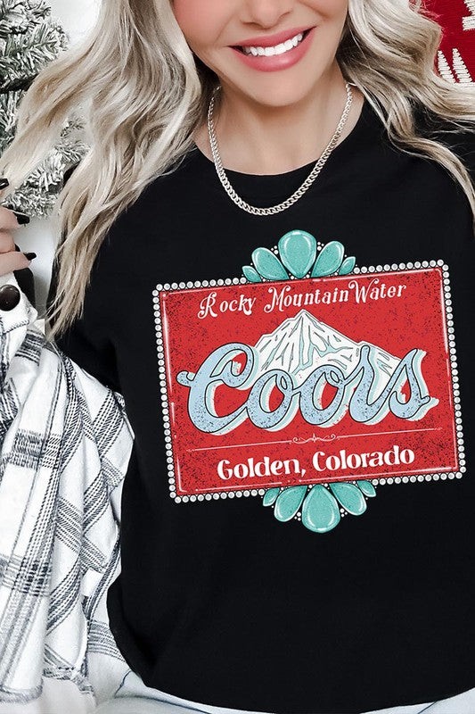 
                      
                        Turquoise Coors T-shirt
                      
                    