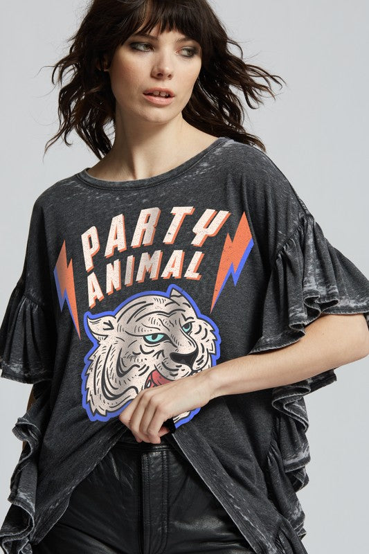 Party Animal Ruffle Tee