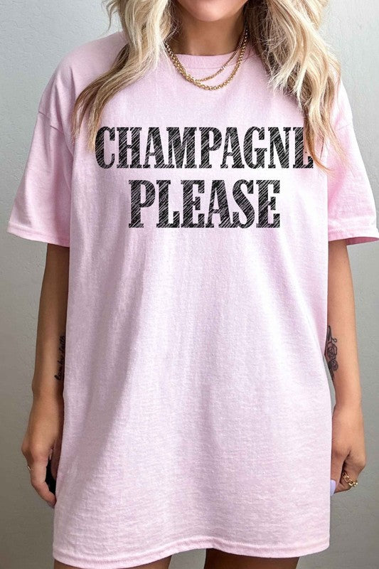 
                      
                        CHAMPAGNE PLEASE OVERSIZED TEE
                      
                    