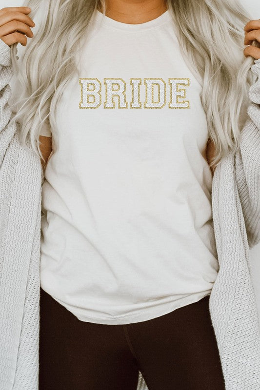 Bride Faux Chenille Graphic Tee