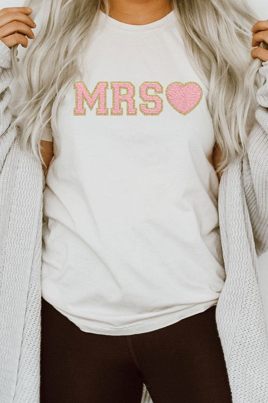 
                      
                        Mrs. Faux Chenille Graphic PLUS Tee
                      
                    