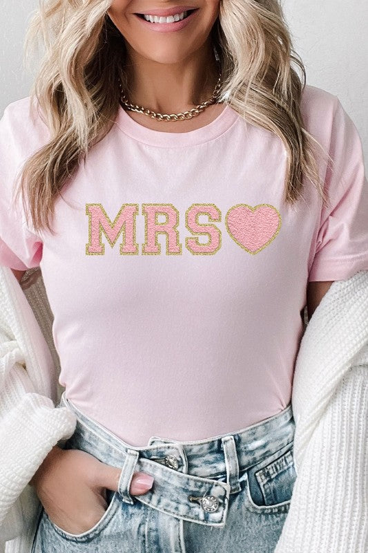 Mrs. Faux Chenille Graphic PLUS Tee