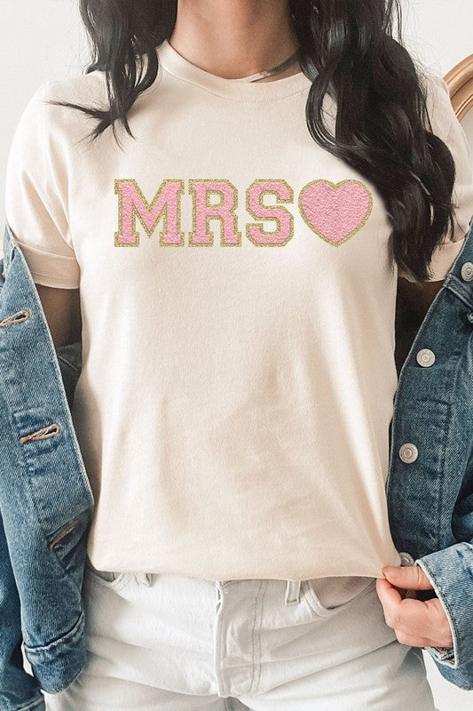 
                      
                        Mrs. Faux Chenille Graphic PLUS Tee
                      
                    