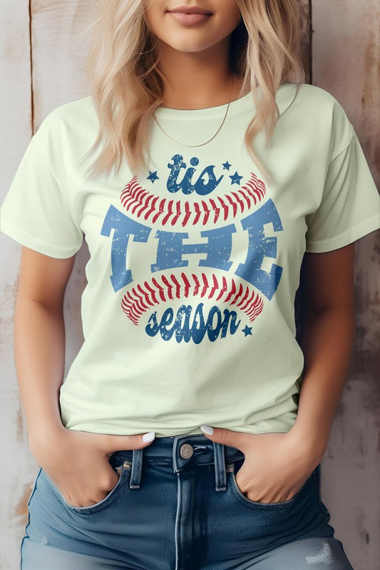 
                      
                        Tis The Season, Baseball Graphic Tee
                      
                    