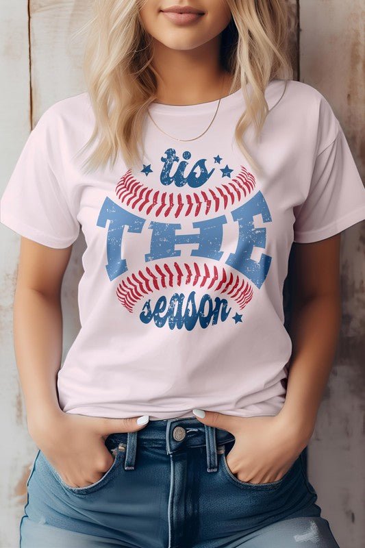 
                      
                        Tis The Season, Baseball Graphic Tee
                      
                    