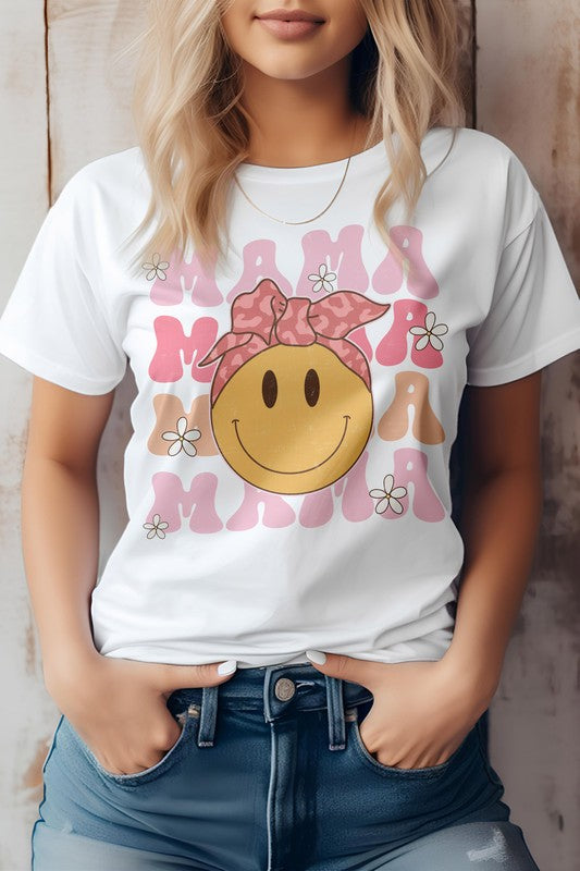 
                      
                        MAMA, Smiley, Graphic Tee
                      
                    