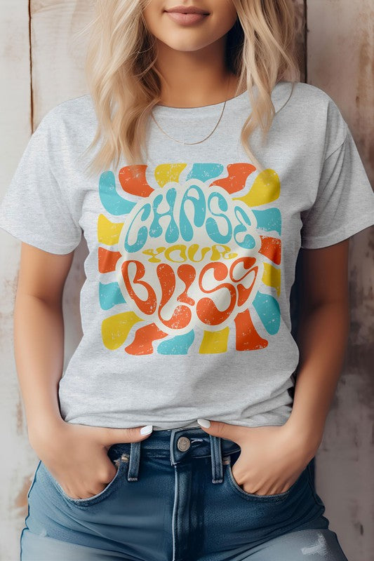 
                      
                        Chase Your Bliss, Retro Graphic Tee
                      
                    