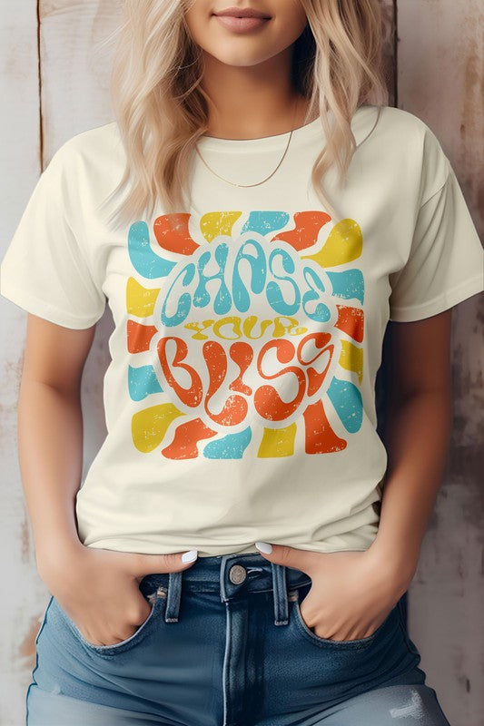 Chase Your Bliss, Retro Graphic Tee