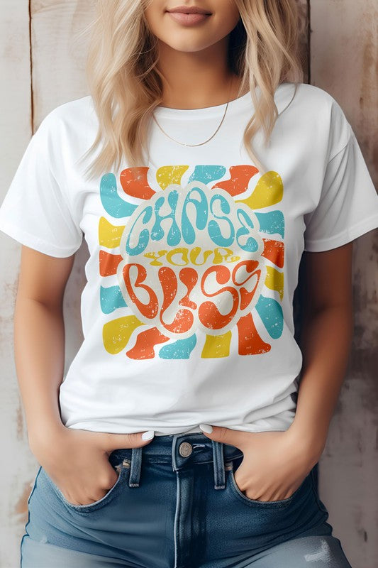 
                      
                        Chase Your Bliss, Retro Graphic Tee
                      
                    