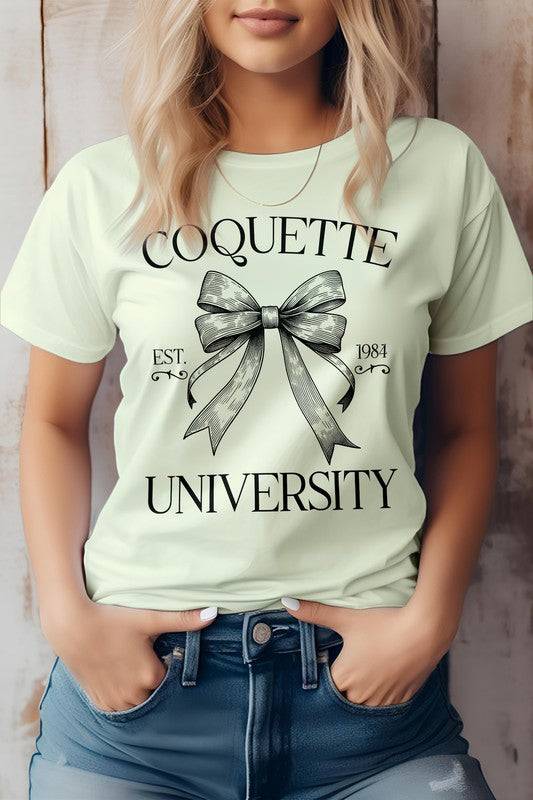 
                      
                        Vintage Coquette University Graphic Tee
                      
                    