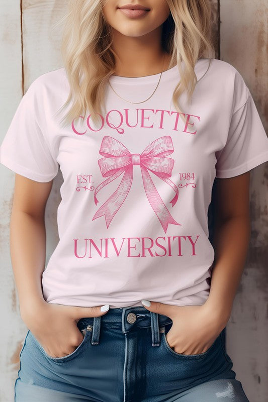 
                      
                        Vintage Coquette University Graphic Tee
                      
                    