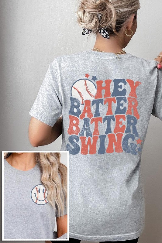 
                      
                        Batter Swing Baseball Front Back Graphic T Shirts
                      
                    