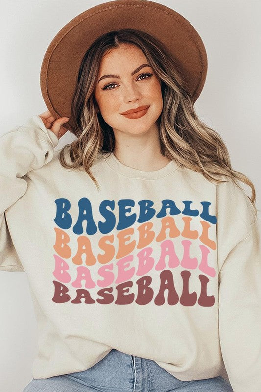 
                      
                        Baseball Wave Oversized Graphic Fleece Sweatshirts
                      
                    