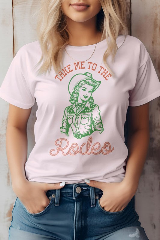 
                      
                        Take Me To The Rodeo, Retro Western Graphic Tee
                      
                    