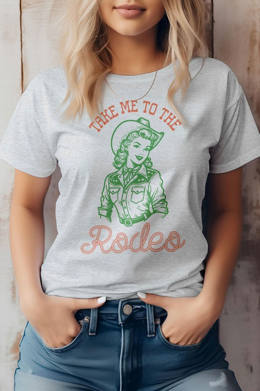 
                      
                        Take Me To The Rodeo, Retro Western Graphic Tee
                      
                    