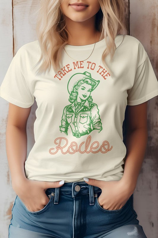 
                      
                        Take Me To The Rodeo, Retro Western Graphic Tee
                      
                    