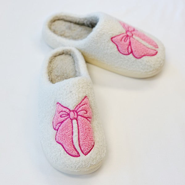 
                      
                        Pink Lounge Bow Cozy Slippers
                      
                    