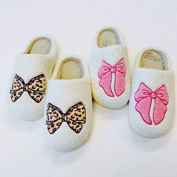 
                      
                        Pink Lounge Bow Cozy Slippers
                      
                    