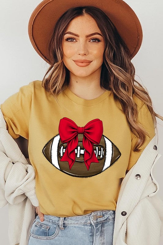 
                      
                        Red Bow Football Graphic Tee
                      
                    